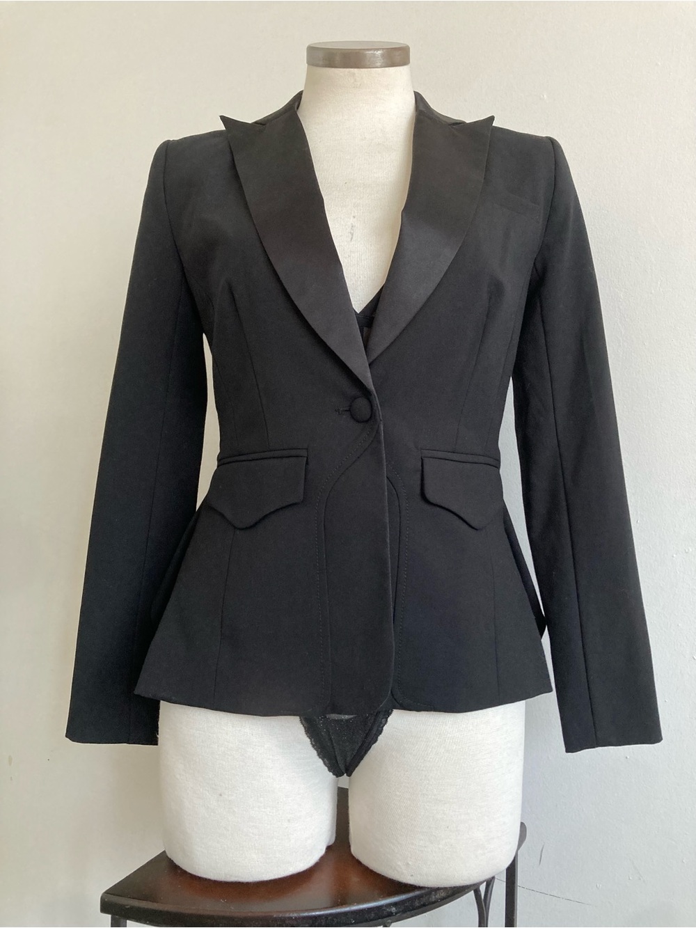 Altuzarra Black Tailored Peplum Blazer - Picture 11 of 11